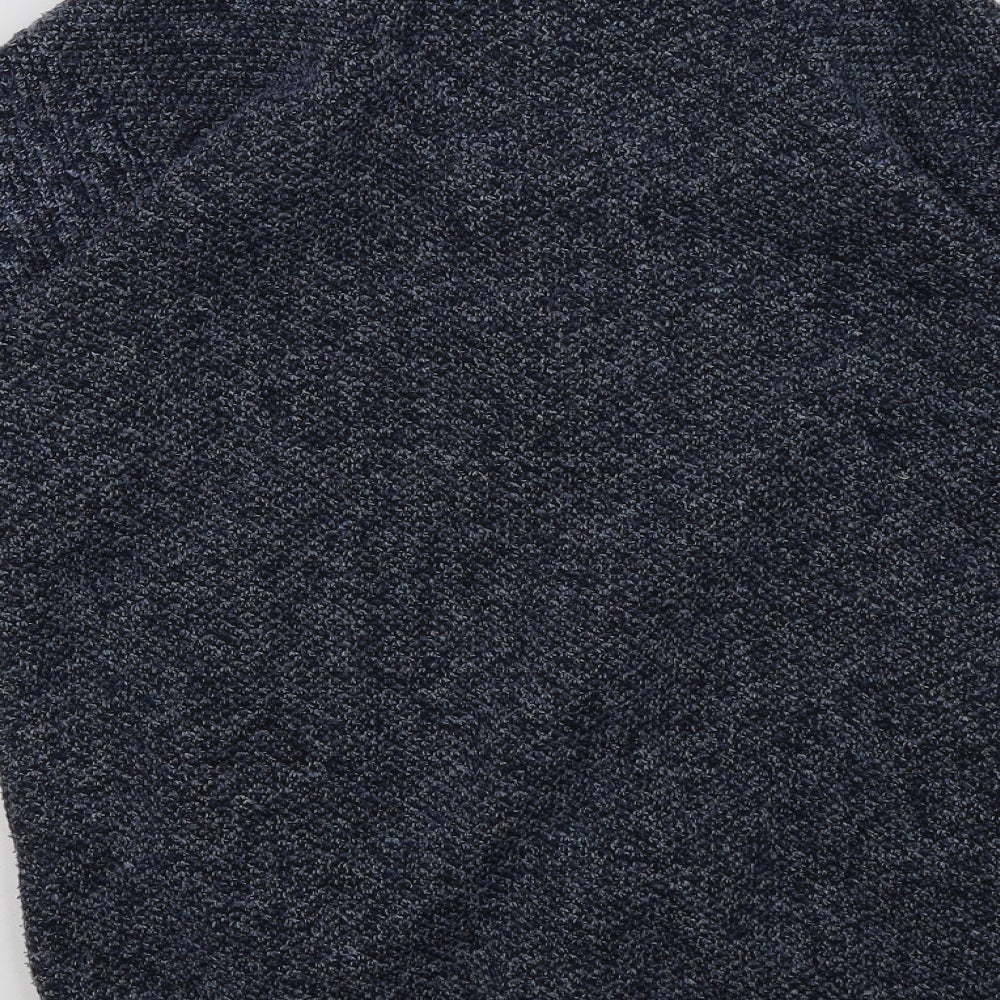 Paloma Mens Blue Acrylic Full Zip Sweatshirt Size M