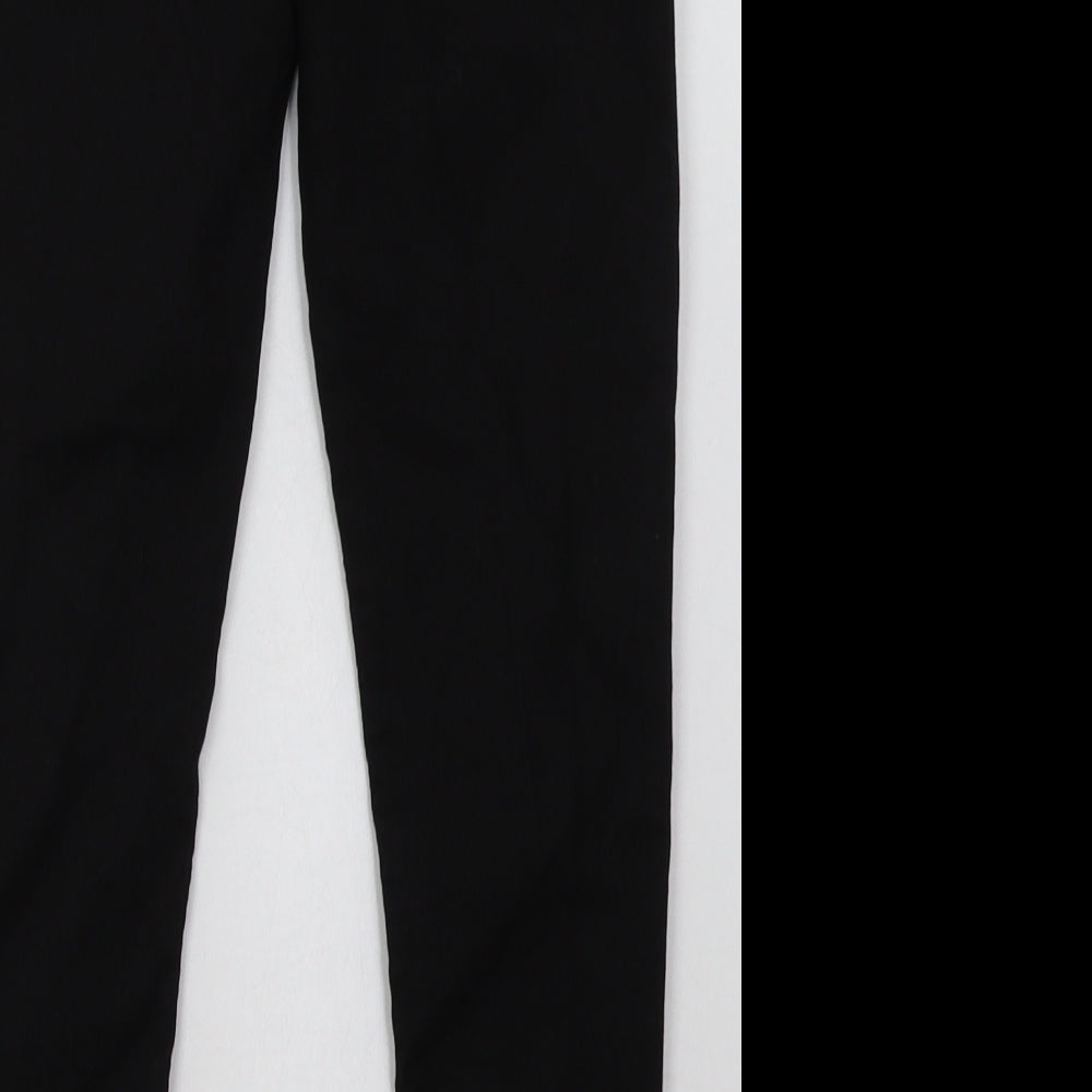 Matalan Girls Black Cotton Jegging Trousers Size 9 Months Regular