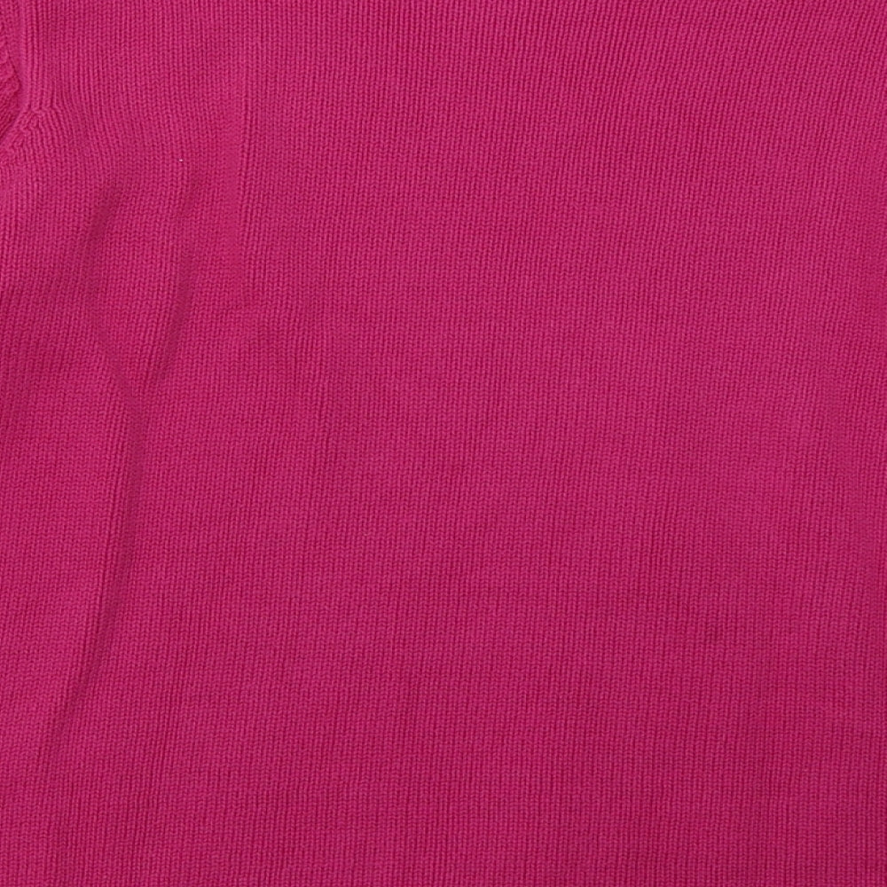 Preworn Womens Purple Geometric Cotton Pullover Sweatshirt Size M Pullover