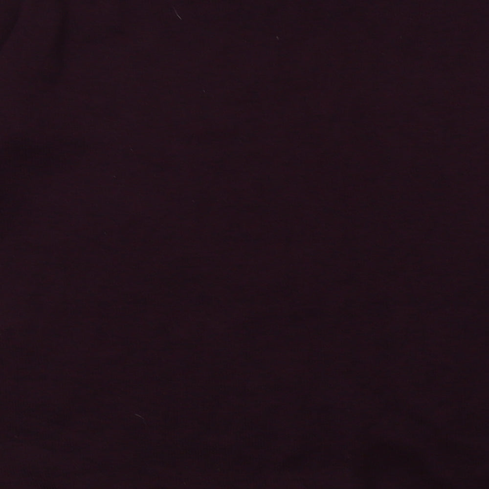Select Womens Purple Acrylic Pullover Sweatshirt Size 10 Pullover