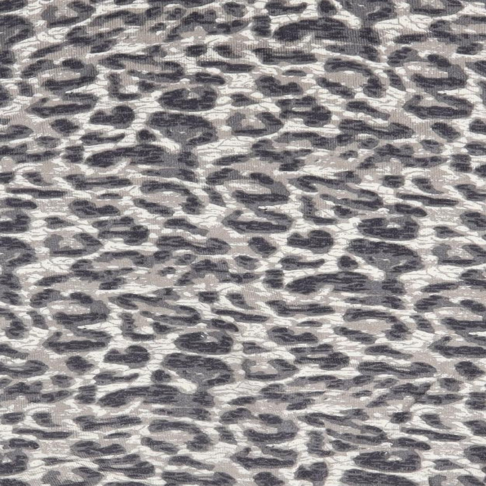 Bonmarché Womens Brown Round Neck Animal Print Viscose Pullover Jumper Size L