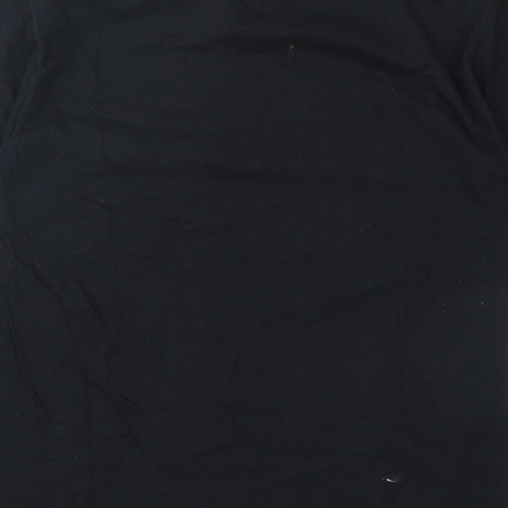 Port Company Womens Black Cotton Basic T-Shirt Size M Crew Neck - Love Yourself