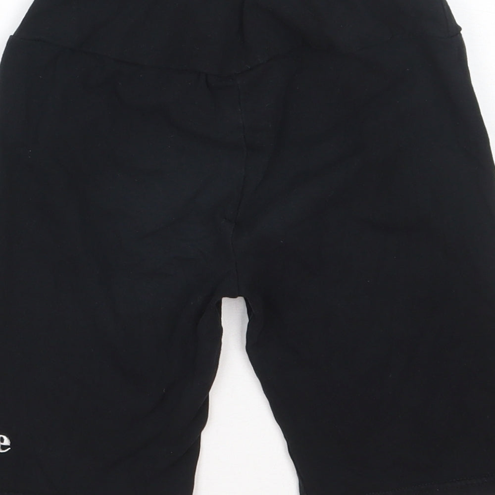Ellesse Womens Black Cotton Biker Shorts Size XS L7 in Regular