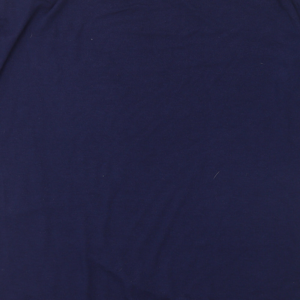 Studio Womens Blue Round Neck Polyester Pullover Jumper Size 12