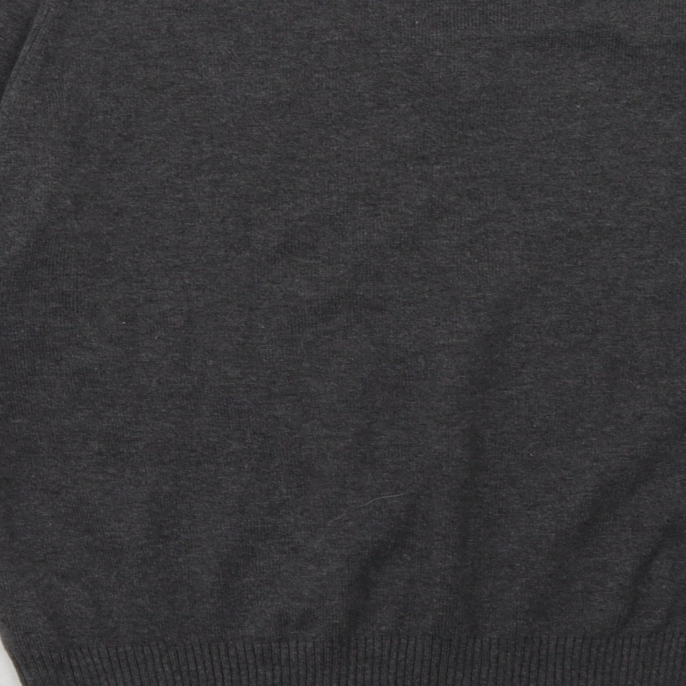 trutex Mens Grey Cotton Pullover Sweatshirt Size S