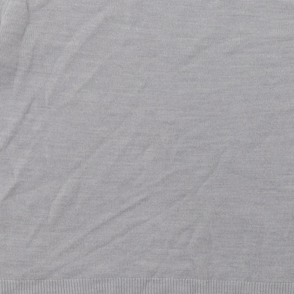 Marks & Spencer Womens Grey Acrylic Pullover Sweatshirt Size 6 Pullover
