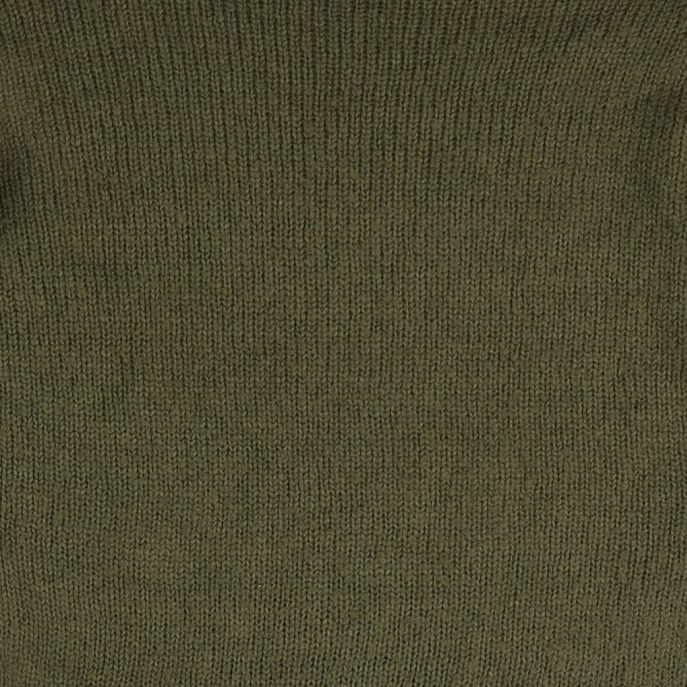 New Look Womens Green Round Neck Acrylic Pullover Jumper Size S