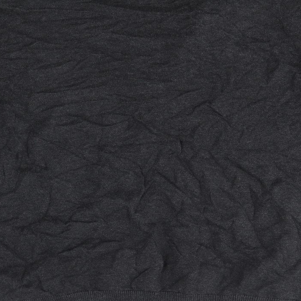 Kensington Mens Grey Collared Cotton Pullover Jumper Size 2XL