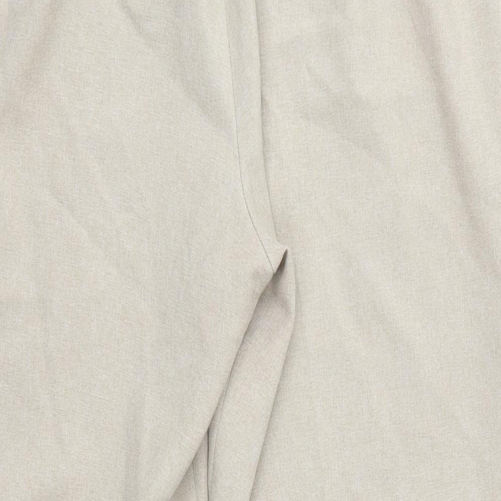 Classics Womens Beige Polyester Dress Pants Trousers Size 18 L27 in Regular