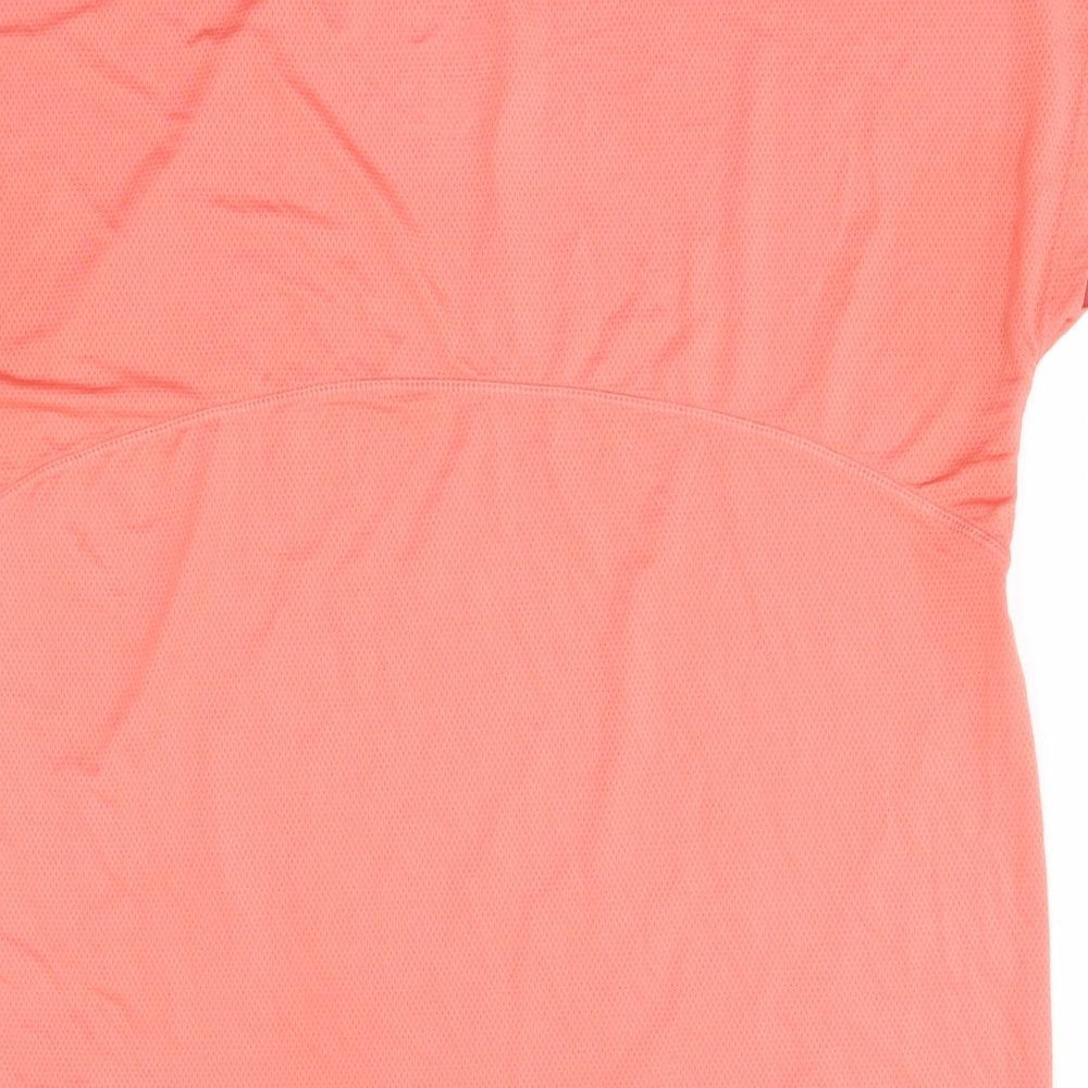 Workout Womens Pink Polyester Basic Casual Size S Round Neck