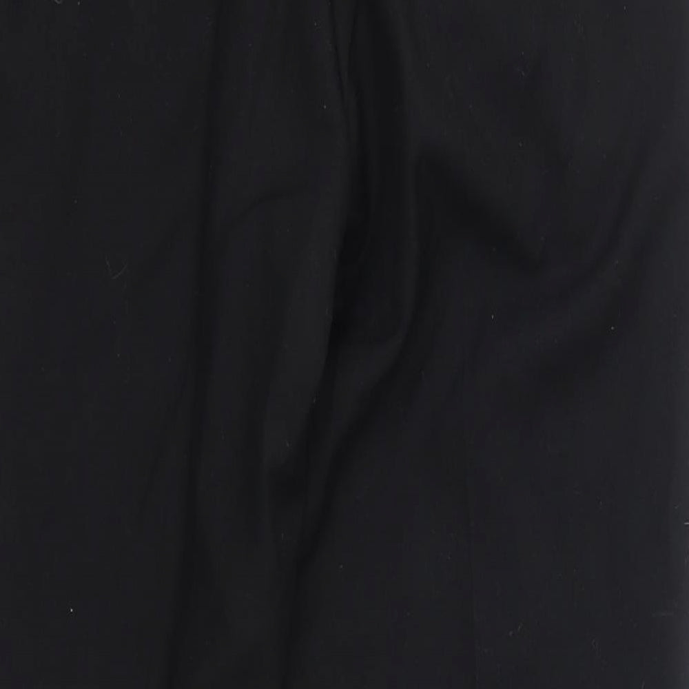 Teflon Womens Black Polyester Dress Pants Trousers Size 26 in L26 in Regular