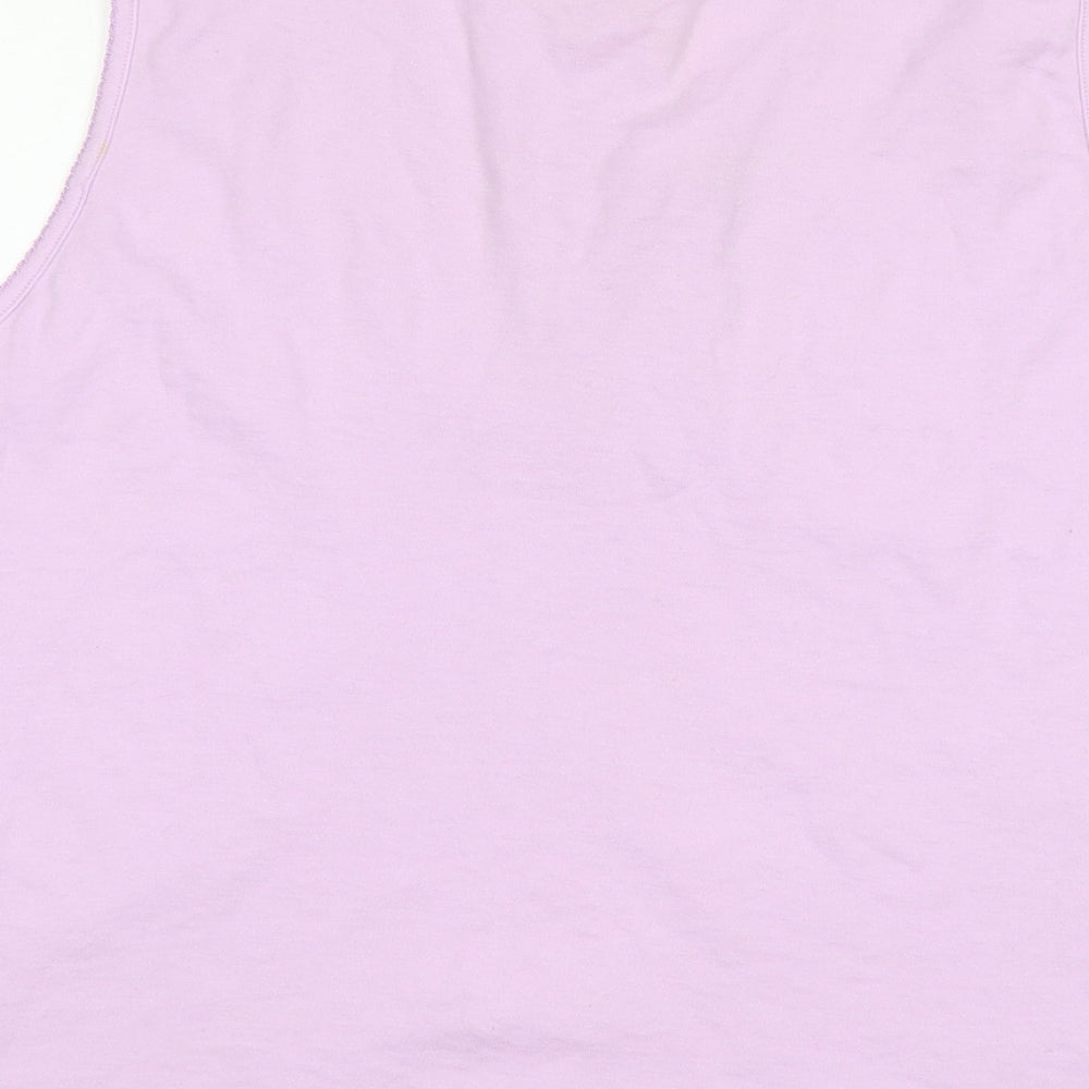BCASUAL Womens Pink Polyester Basic Tank Size 20 Round Neck