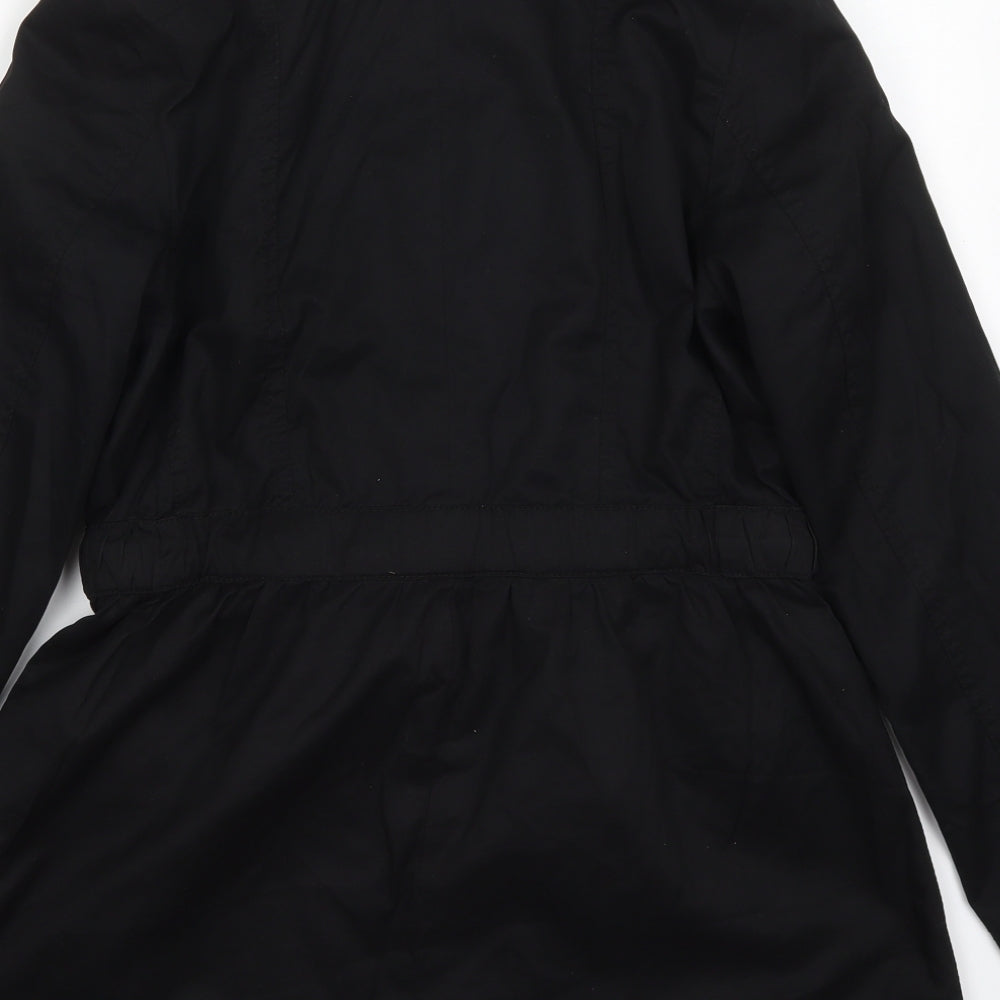 H&M Womens Black Jacket Coat Size 8 Zip