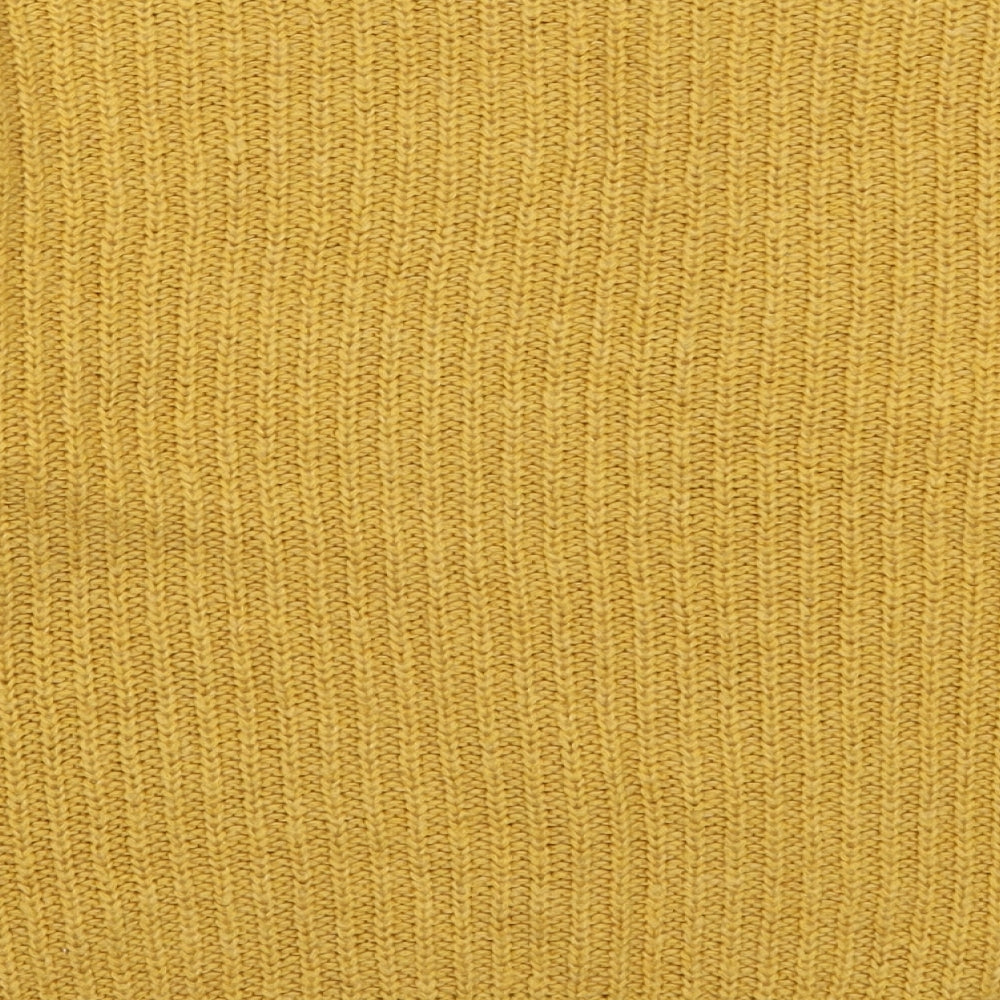 New Look Womens Yellow Round Neck Acrylic Pullover Jumper Size S