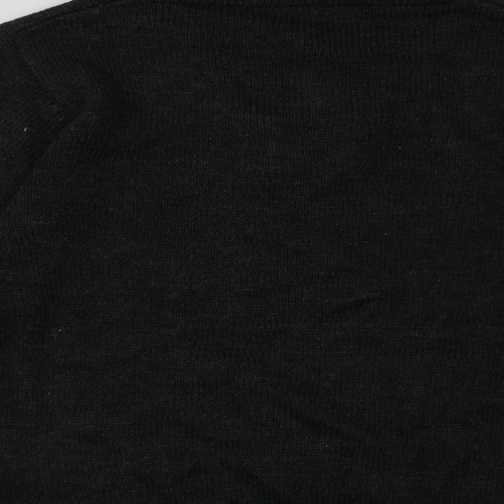Cedarwood State Mens Black Acrylic Pullover Sweatshirt Size S