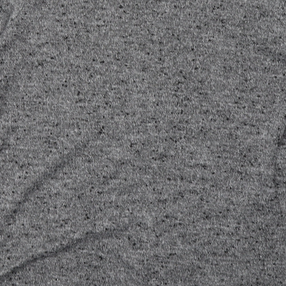 New Look Womens Grey Geometric Polyester Pullover Sweatshirt Size 12 Pullover