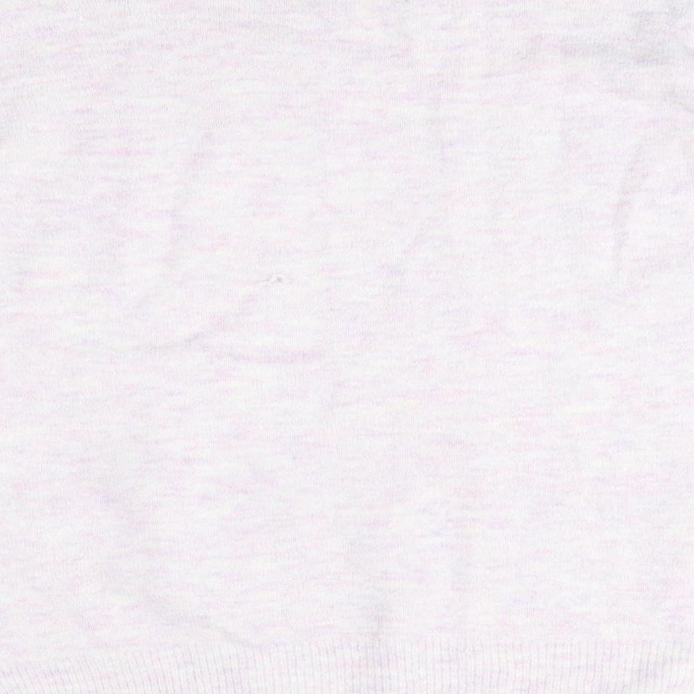 H&M Womens Purple High Neck Acrylic Pullover Jumper Size S