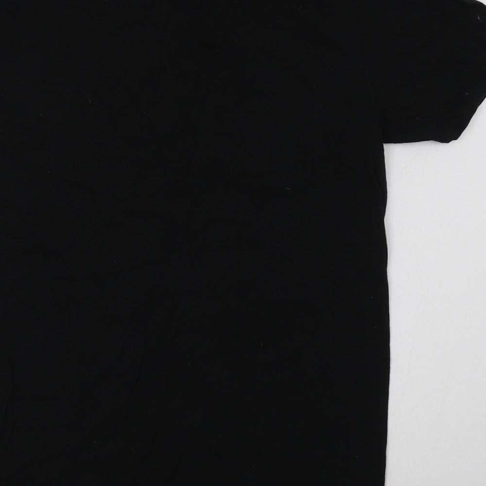 Gildan Womens Black Cotton Basic T-Shirt Size S Crew Neck - Tasmanian Devil