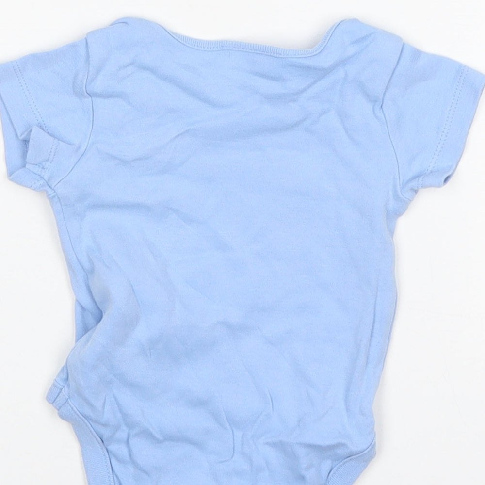 Next Boys Blue Cotton Leotard One-Piece Size 3-6 Months