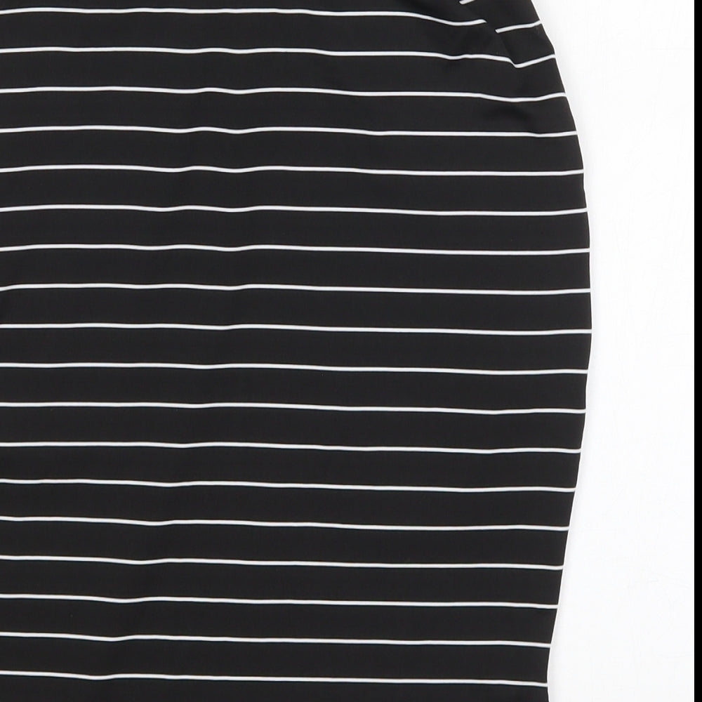 Shein Womens Multicoloured Striped Polyester Straight & Pencil Skirt Size S