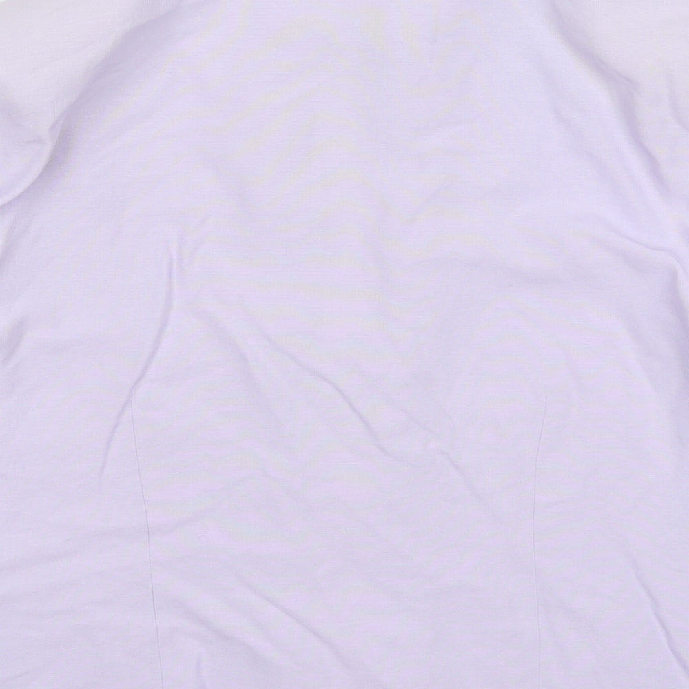 Bonmarché Womens Purple Viscose Basic Blouse Size 18 Collared
