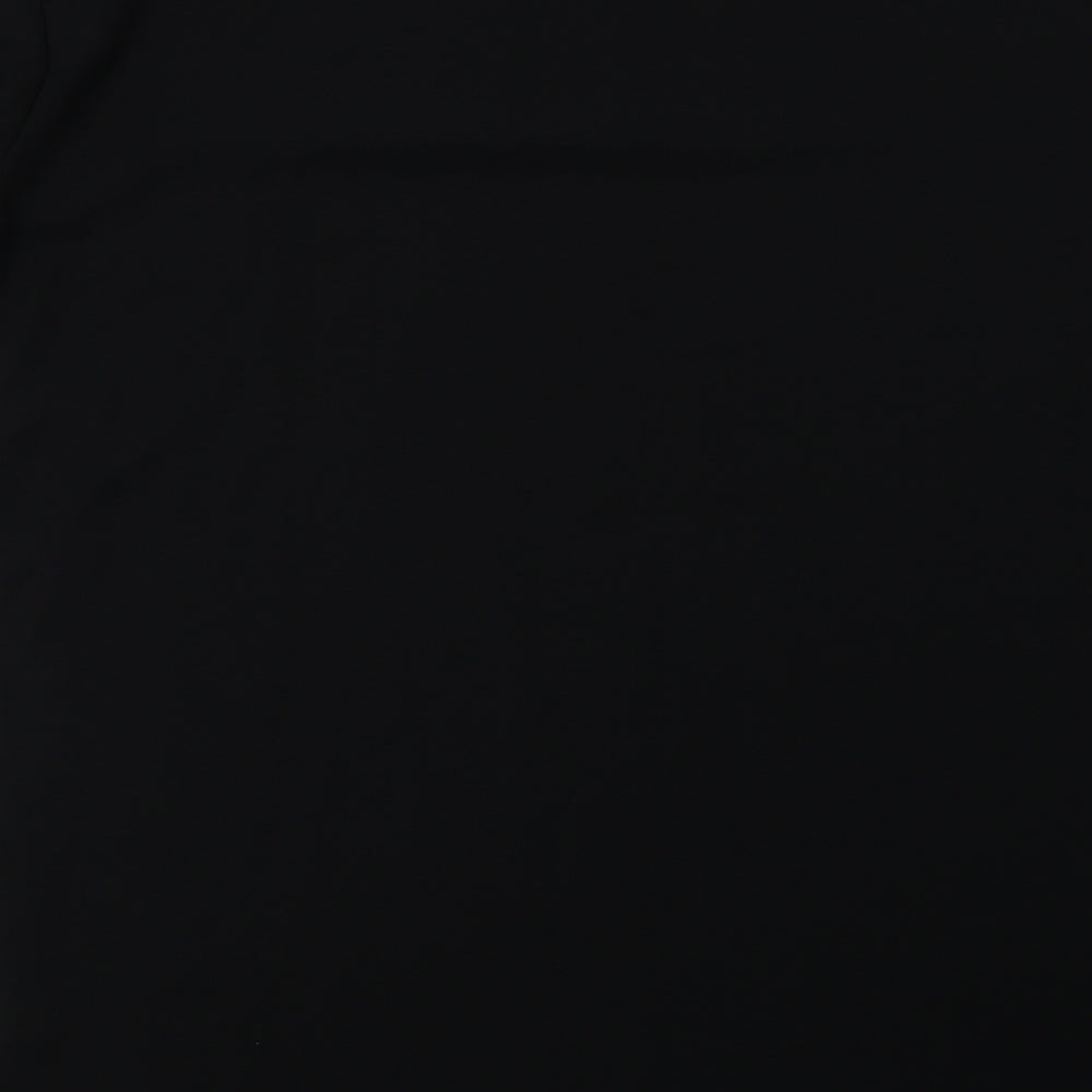 SheIn Womens Black Polyester A-Line Size M Boat Neck Pullover