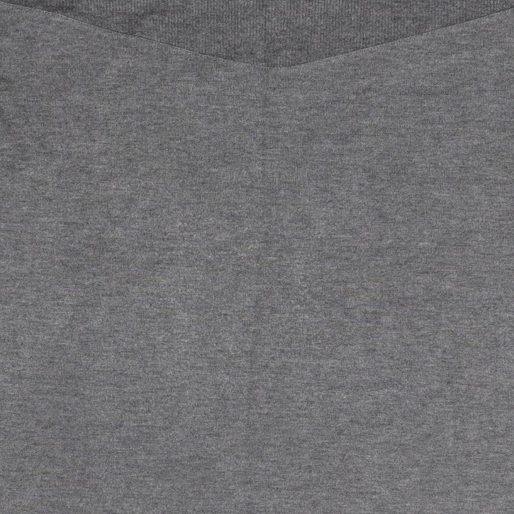 Ellen Tracy Womens Grey Round Neck Polyester Pullover Jumper Size XL