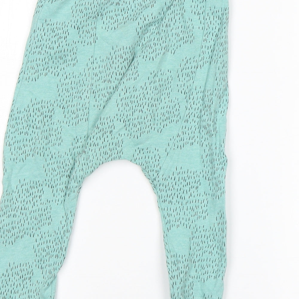 Marks & Spencer Baby Green Cotton Sweatpants Trousers Size 12-18 Months