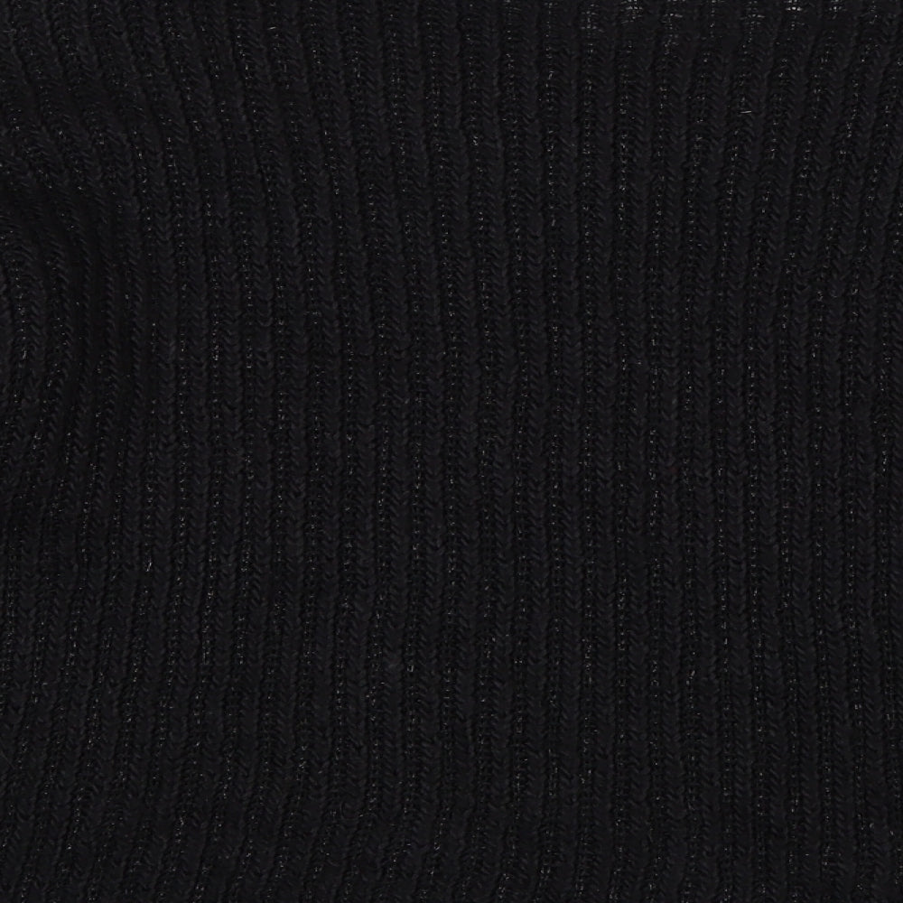Sweewe Womens Black Round Neck Acrylic Pullover Jumper Size S