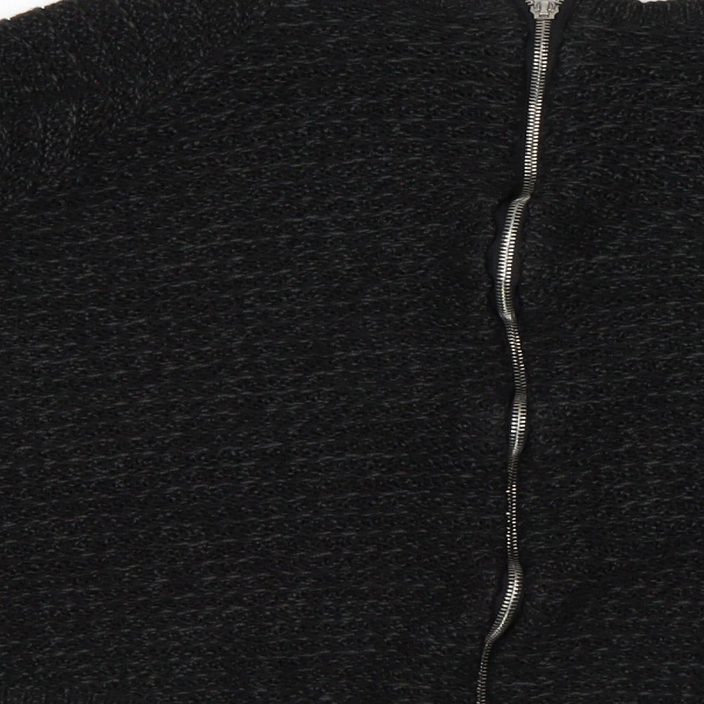 Goldigga Womens Black Round Neck Acrylic Pullover Jumper Size 12