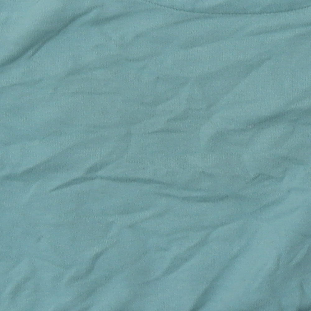 Marks & Spencer Girls Blue Cotton Basic Casual Size 10-11 Years Crew Neck Pullover - ill do it later