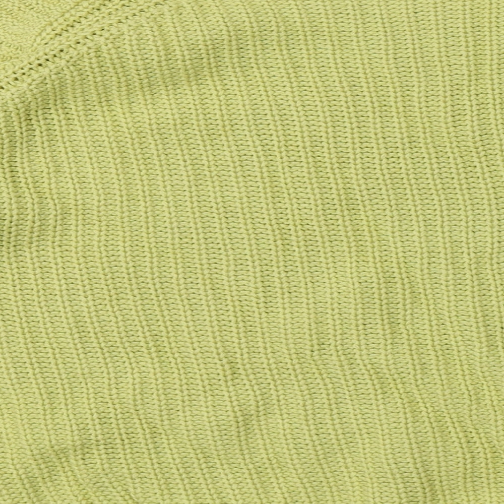 Marks & Spencer Womens Yellow Cotton Pullover Sweatshirt Size 16 Pullover