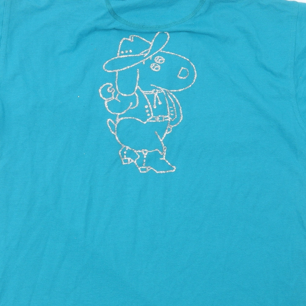 Kustom Kit Womens Blue Cotton Basic Polo Size M Collared - dog