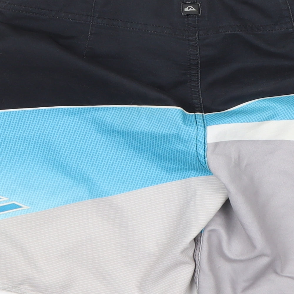 quicksilver Mens Multicoloured Polyester Athletic Shorts Size 24 L8 in Regular - Swim Shorts