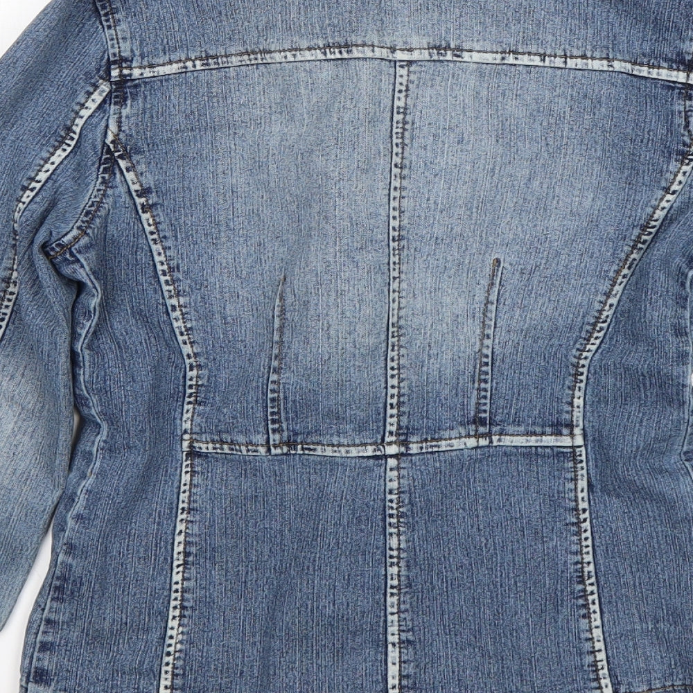 Zone Libre Womens Blue Jacket Size S