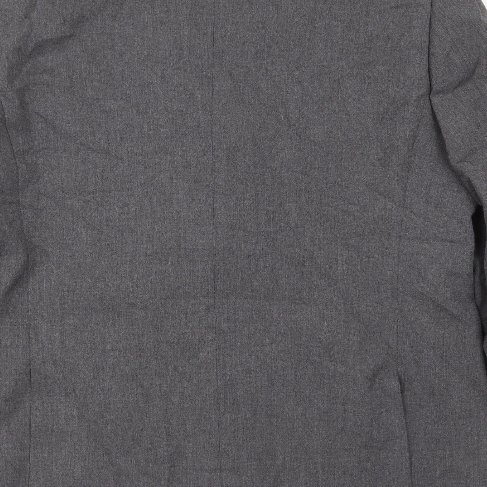 JACK REID Mens Grey Polyester Jacket Suit Jacket Size 44