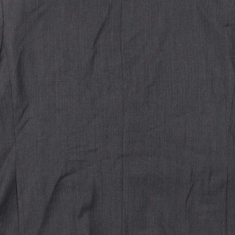Marks & Spencer Mens Grey Herringbone Wool Jacket Suit Jacket Size 44