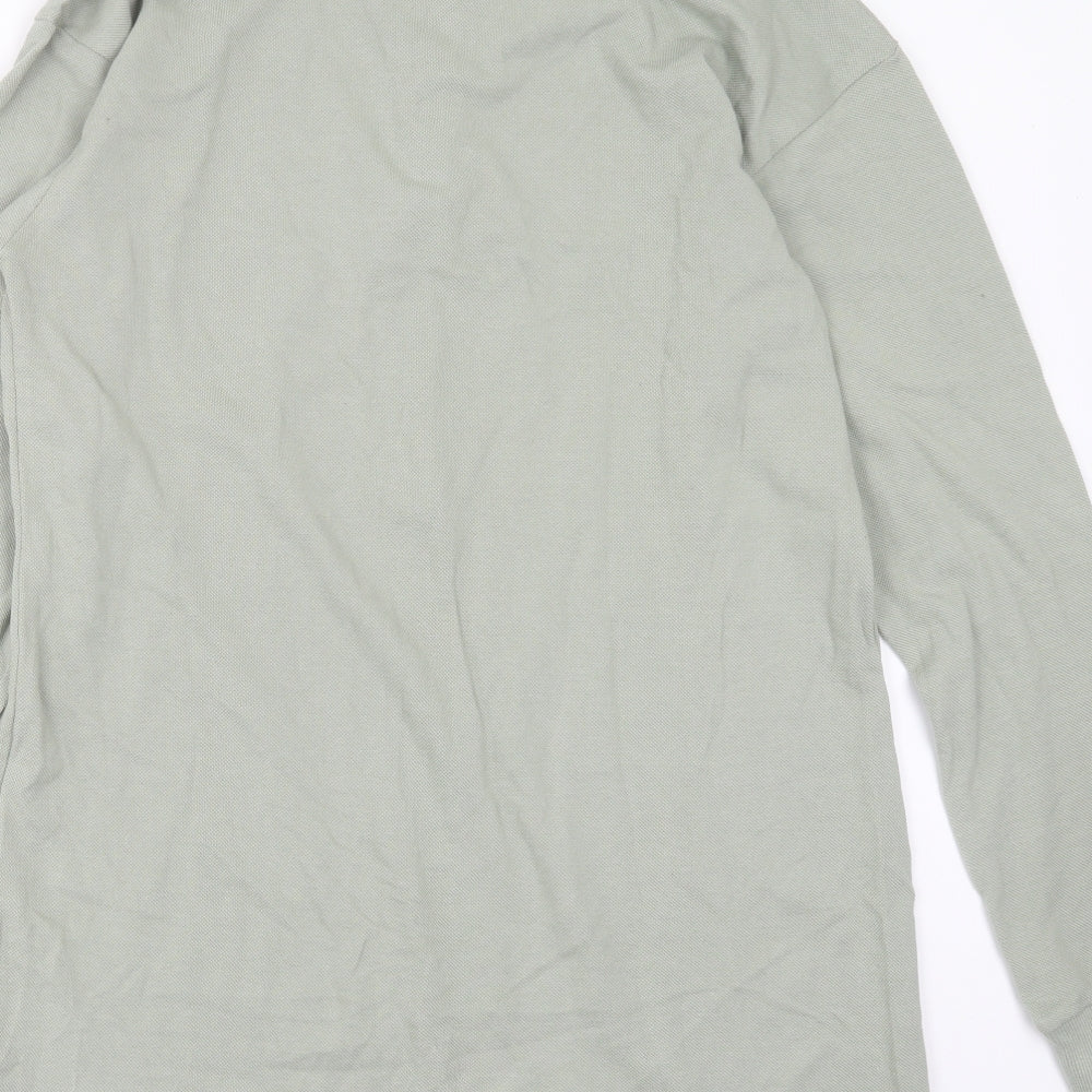 Threadbare Womens Green Cotton Basic Polo Size 8 Collared