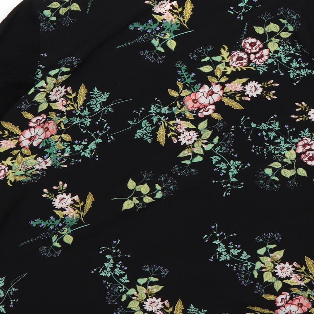 Papaya Womens Multicoloured V-Neck Floral Viscose Cardigan Jumper Size 12