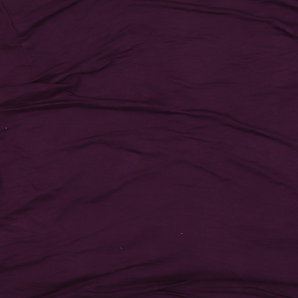 Midnight Womens Purple V-Neck Modal Cardigan Jumper Size M