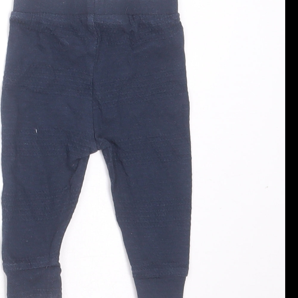 River Island Girls Blue Striped Cotton Trousers Size Newborn