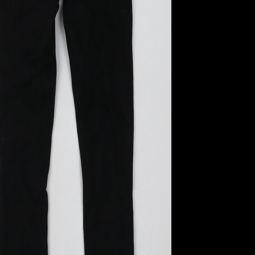 New Look Girls Black Cotton Skinny Jeans Size 11 Years Regular Button