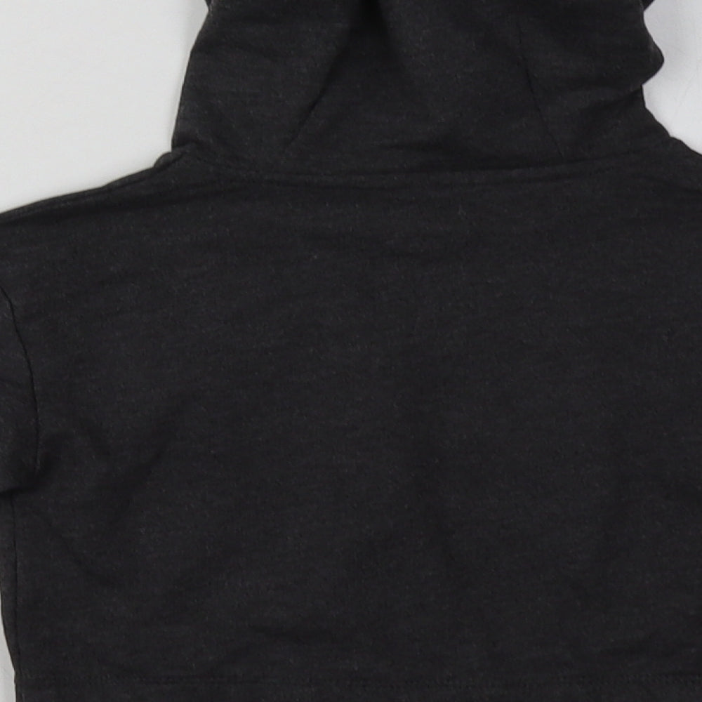 Studio Girls Grey Cotton Pullover Hoodie Size 6-7 Years Pullover - Cropped