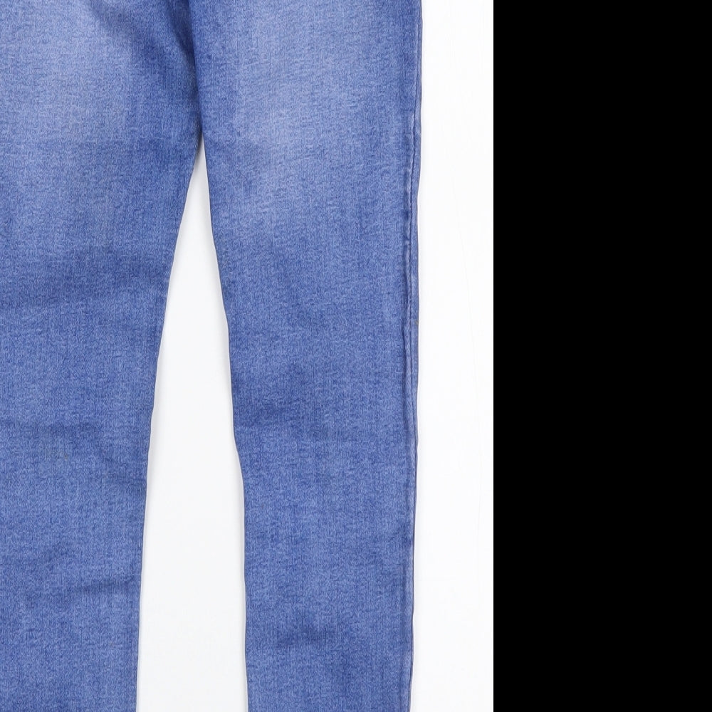 Denim Co Girls Blue Cotton Skinny Jeans Size 10-11 Years Regular