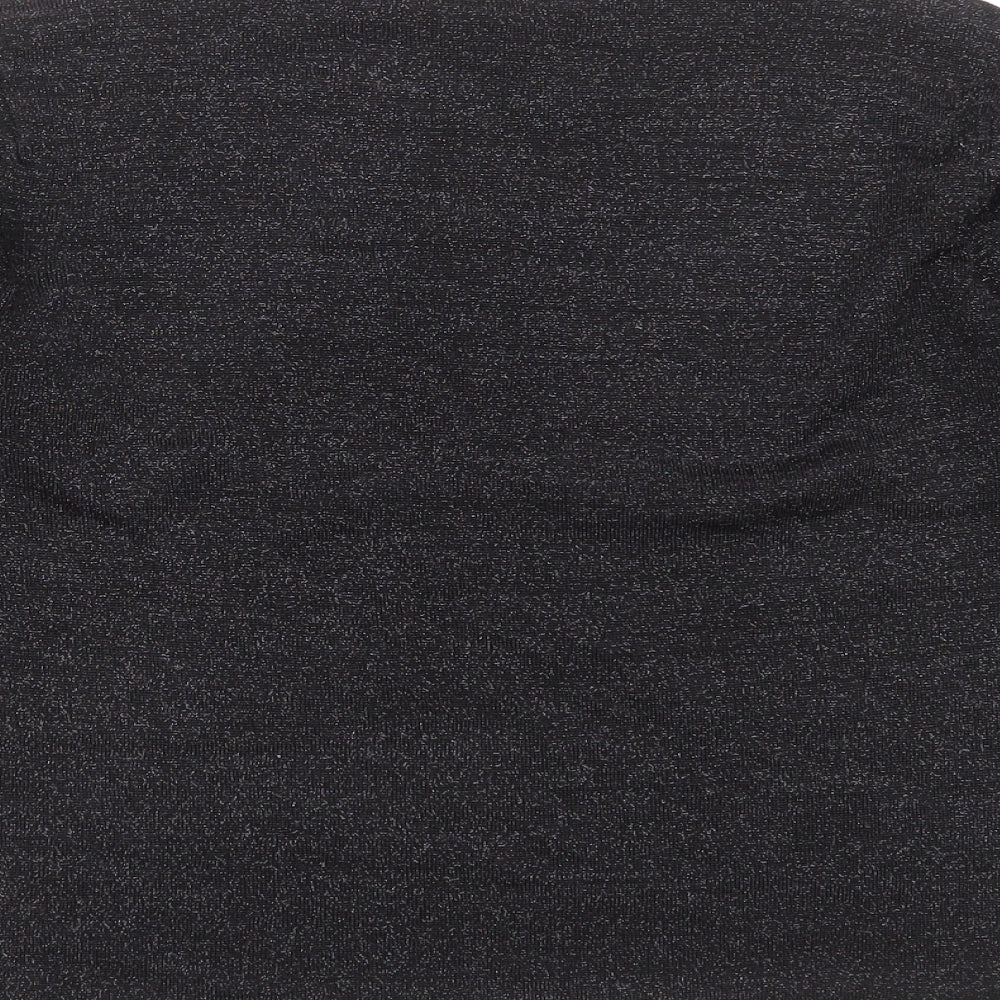 Suchita Womens Black Round Neck Viscose Pullover Jumper Size S