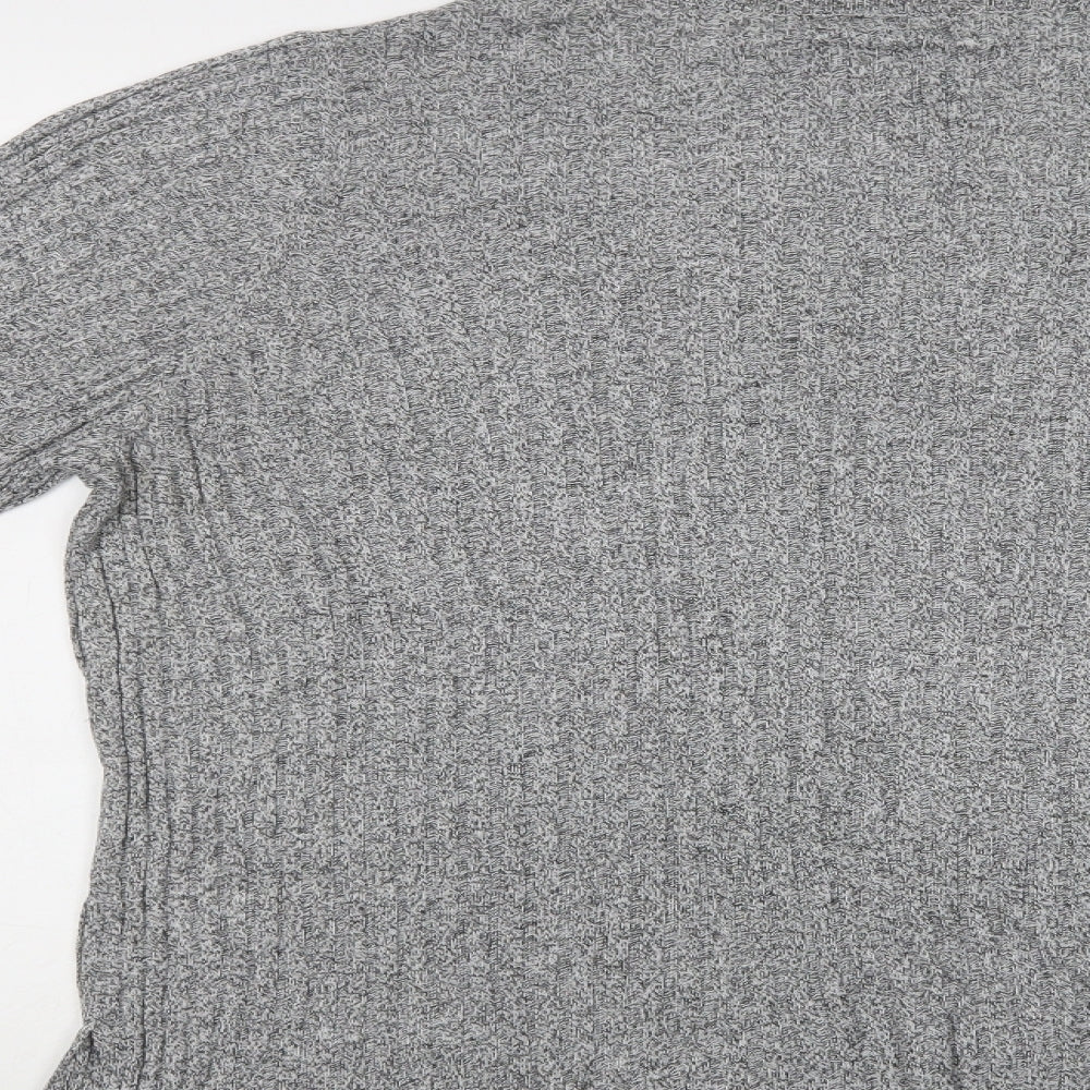NEXT Womens Grey Crew Neck Viscose Pullover Jumper Size XL