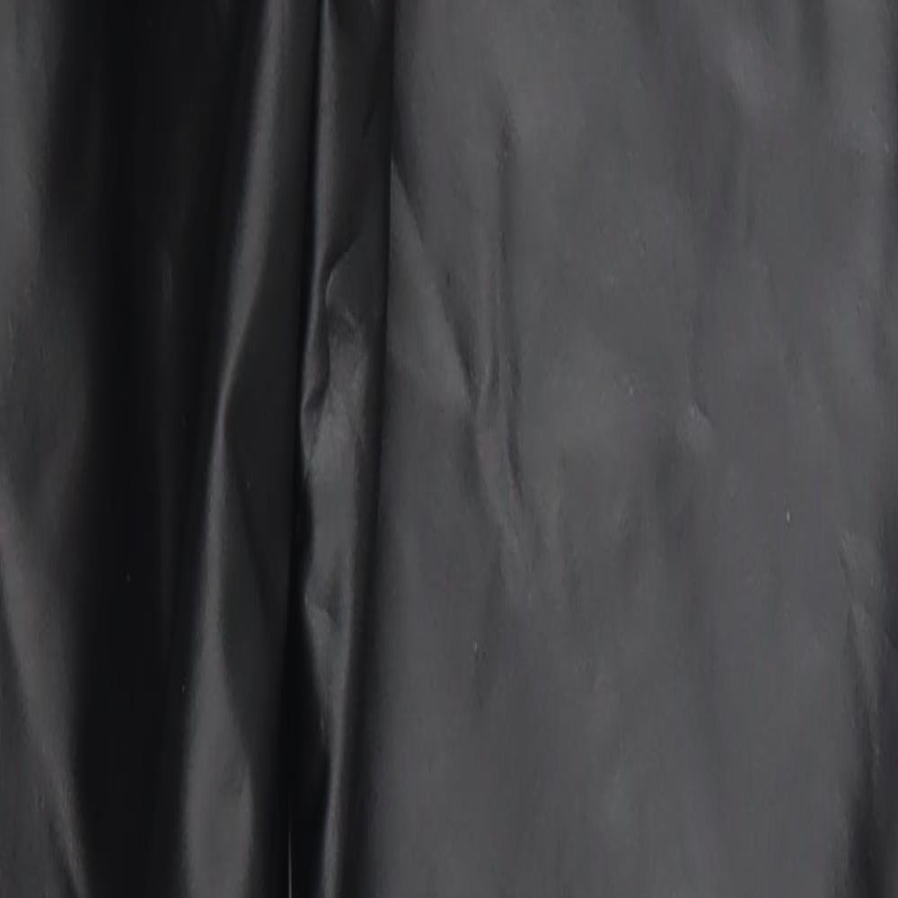 Preworn Womens Black Polyester Carrot Leggings Size M L29 in