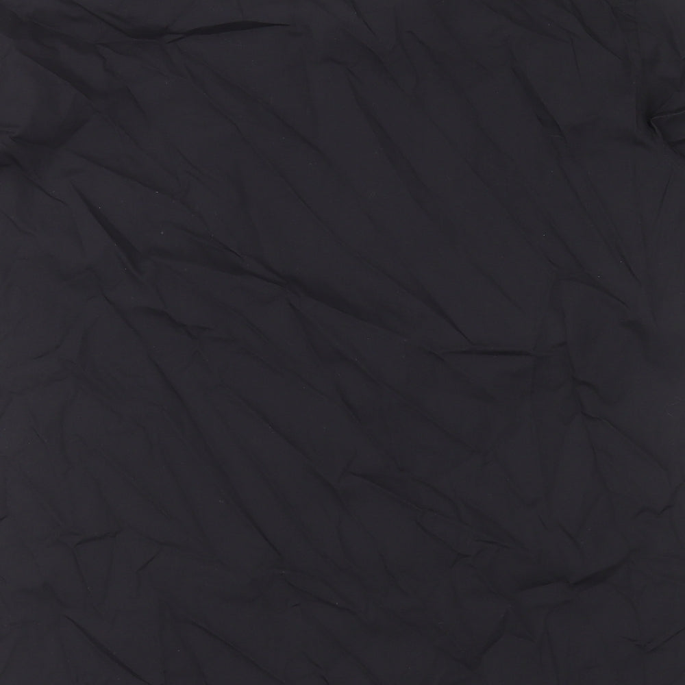 Taylor & Wright Mens Black Polyester Button-Up Size 16.5 Collared Button