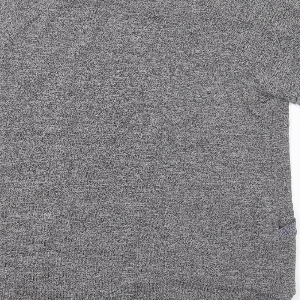 Preworn Womens Grey Round Neck Polyester Pullover Jumper Size XL