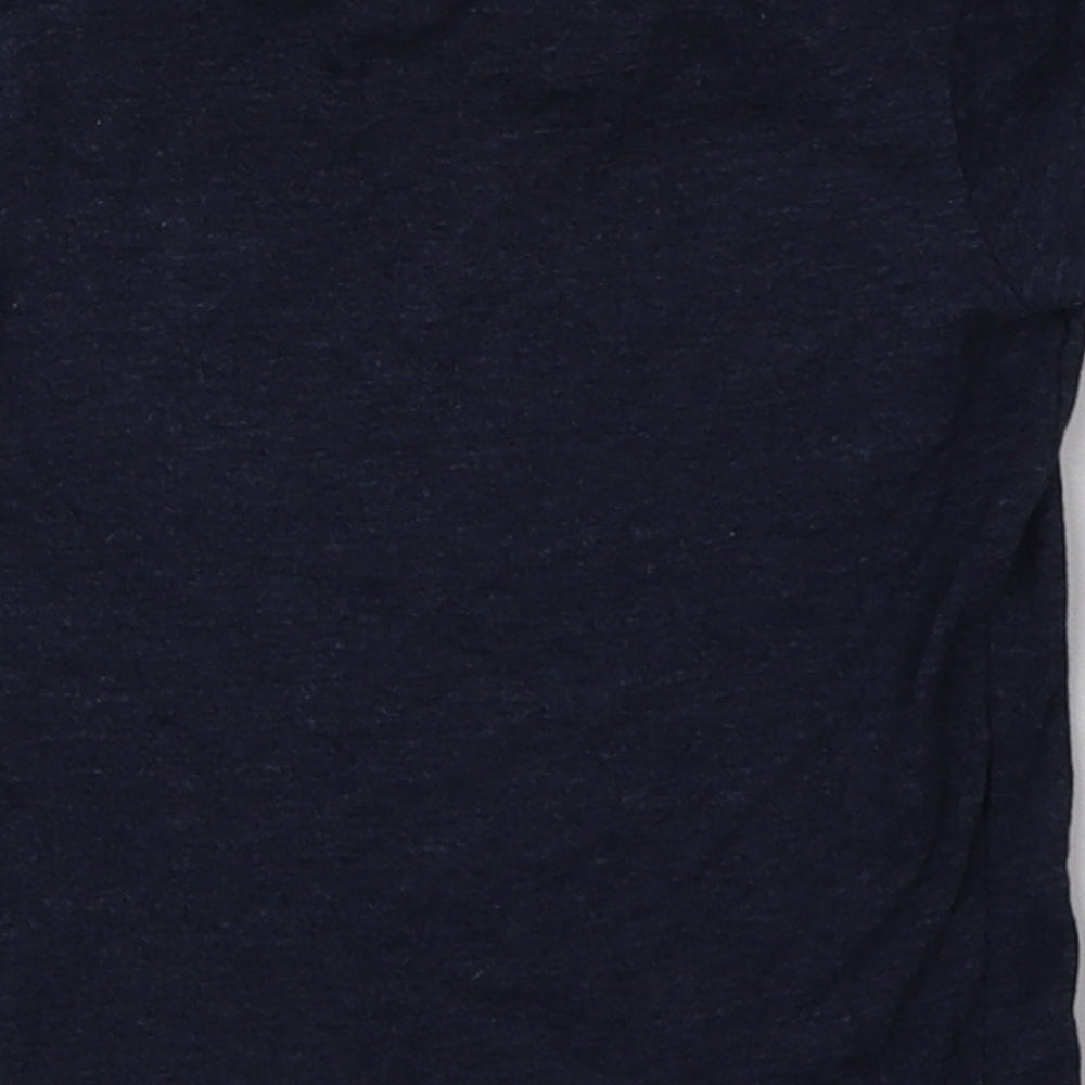 Primark Girls Blue Cotton Basic T-Shirt Size 18-24 Months Crew Neck Pullover - family together